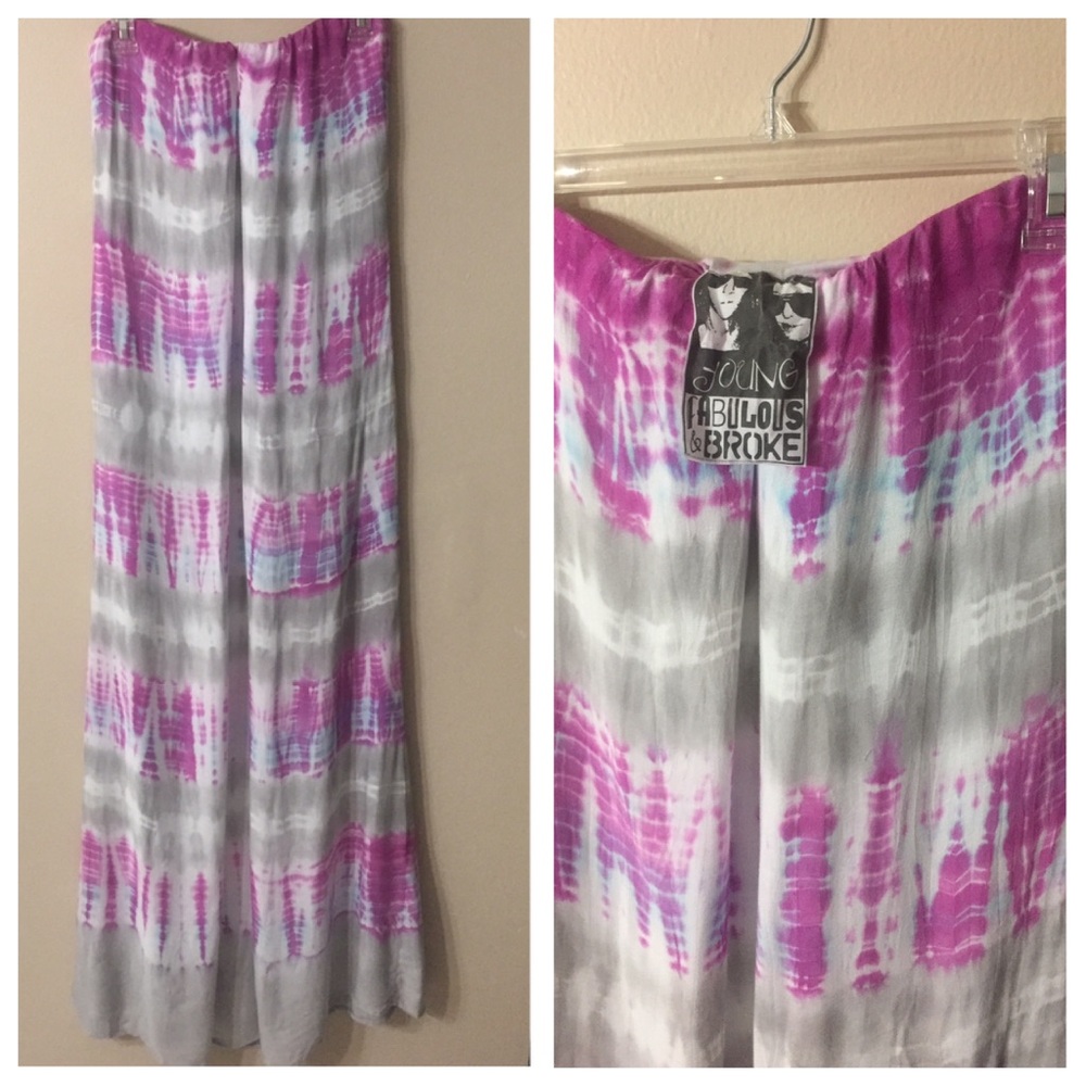 YOUNG FABULOUS & BROKE Karissa Strapless Maxi